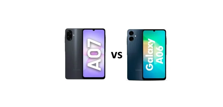 comparativa samsung a06 vs a07